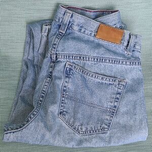 Y2K 2004 Tommy Hilfiger Classic Fit Jeans dated 09/04 distressed‎ by belt Vtg
